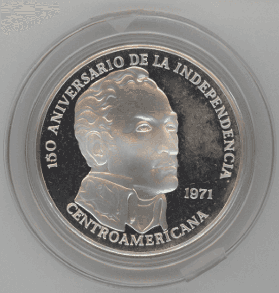 Gem Cameo Proof Large 1971 Panama 20 Balboas Silver Piece. Box/COA