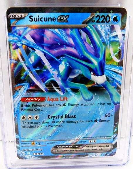 Pokémon 2023 Suicune Ex Holo Card, 8 NM/Mint