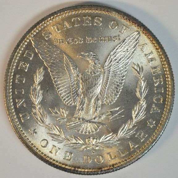 Lustrous BU 1885-S Morgan Silver Dollar. Key date. Full strike