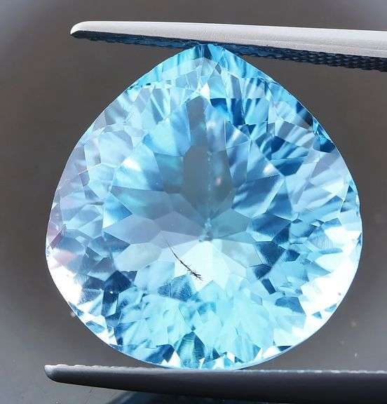 Expertly cut! 16.54ct vibrant Swiss blue Topaz from Brazil!