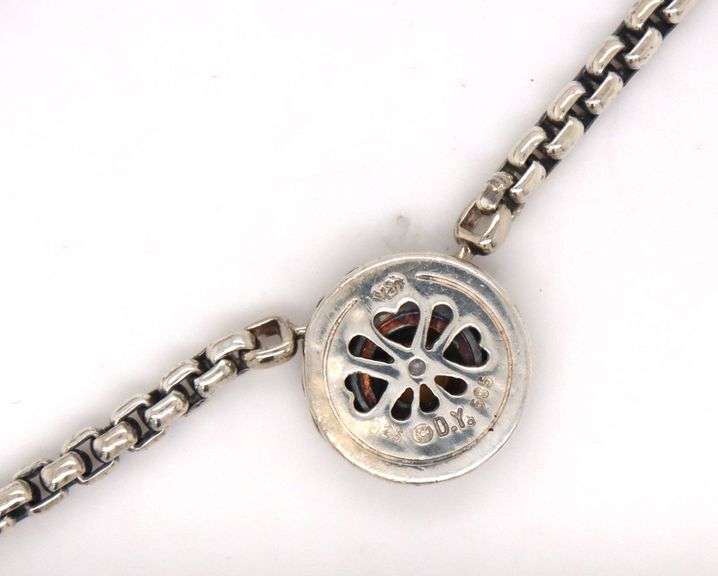 David Yurman Citrine cookie pendant on chain