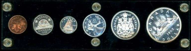 1962 Canadian Silver Mint Set in Capital Plastics Holder