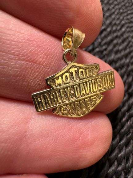 10k Yellow Gold Harley-Davidson Motor Cycles Pendant