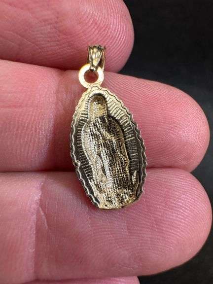 10K Yellow Gold Saint Pendant