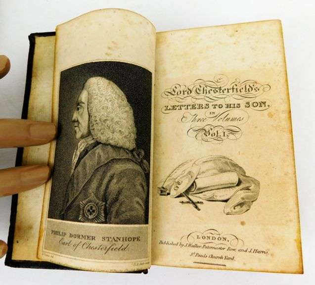 1810 Lord Chesterfield's Letters to His Son, 2 Volumes