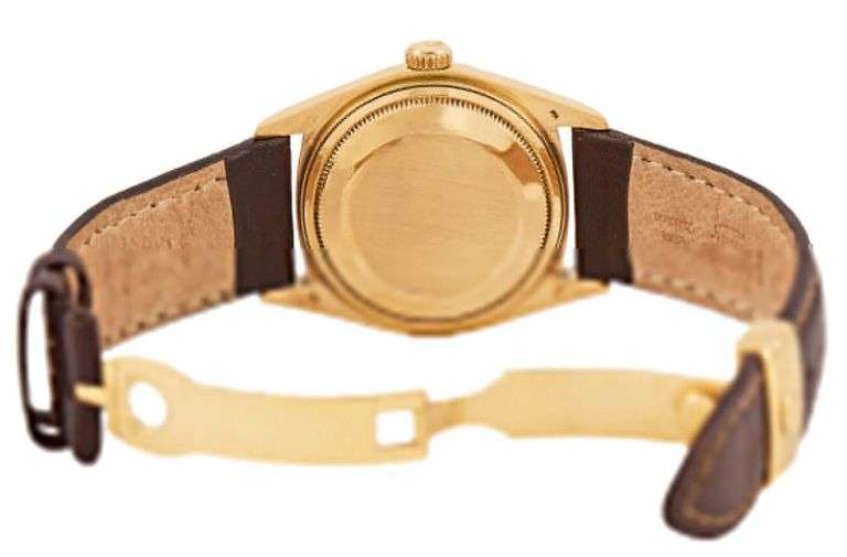 Rolex Datejust 16013, 36MM, Aftermarket Leather Band, 18K Men’s Watch