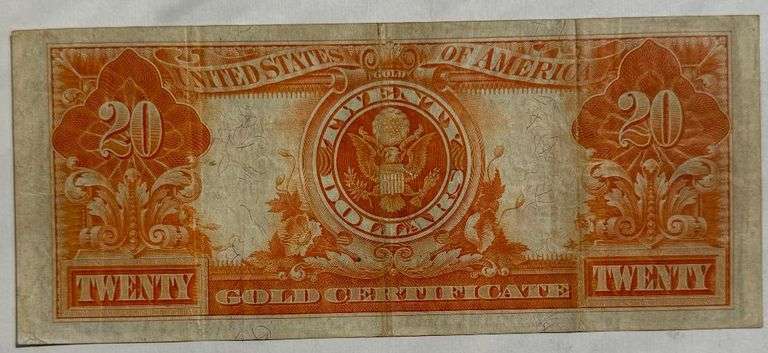 $20 1922 Series US Gold Certificate.