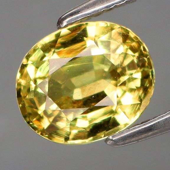 Rare! 1.40ct untreated VS grade canary yellow Malaya Garnet!
