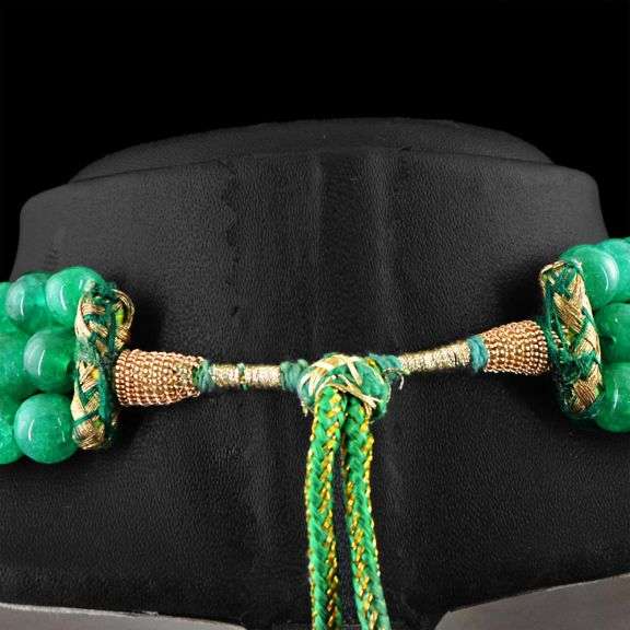 Beautiful 2028 Cttw Majestic Mined From The Earth  Emerald Necklace