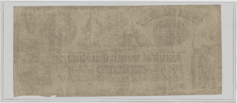 $5 Merchants Bank of South Carolina Obsolete Banknote – Civil War Era
