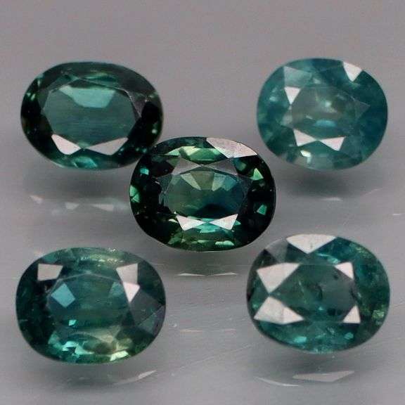 Simply beautiful 3.04ct set of blue green Sapphires! Heated only!