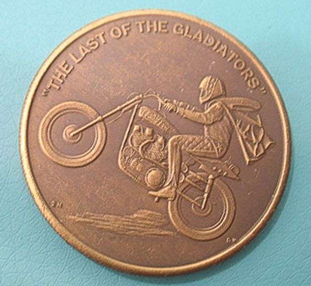 RARE EVEL KNIEVEL MEDAL/ MEDALLION
