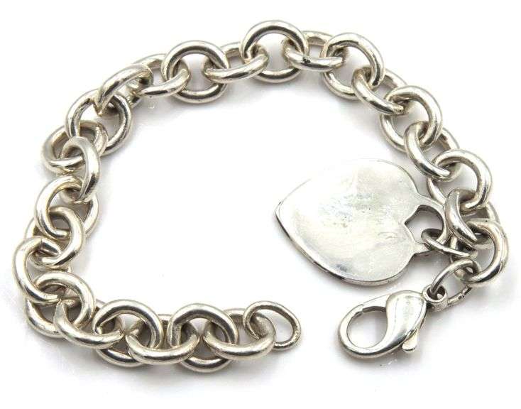 Tiffany & co heart tag charm bracelet