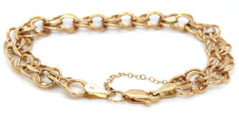 In Demand 14K YG Estate Charm Bracelet