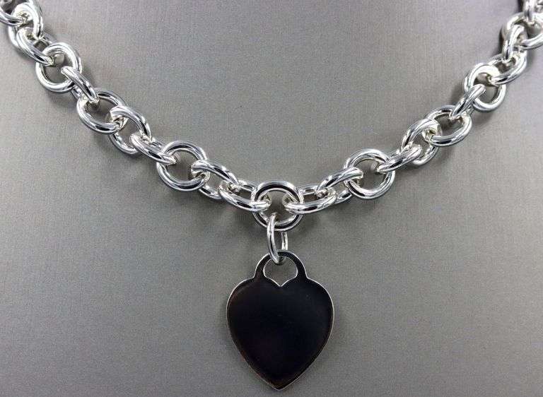 Tiffany & Co return to Tiffany heart shaped charm necklace