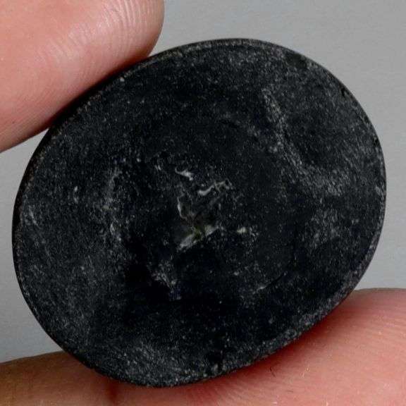 Elegant look with substantial size! 37.61ct checker cut black Spinel!