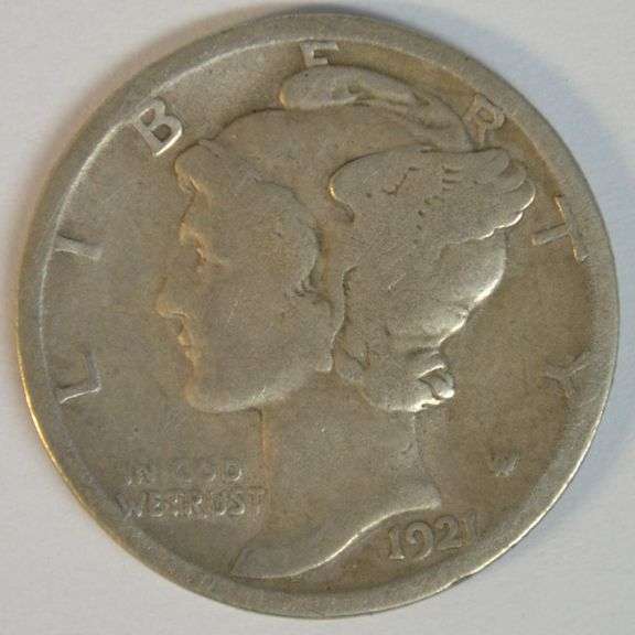 Key Date 1921-P Mercury Dimes in nice VG