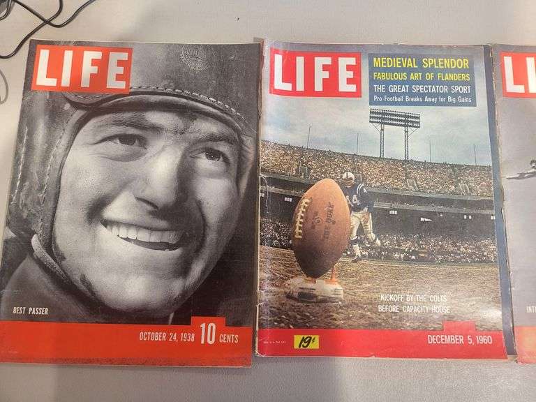 10 Vintage Rare Life Magazines