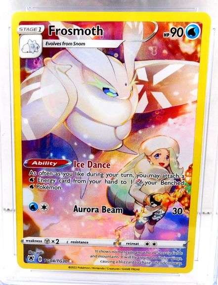 Pokémon 2022 Frosmoth Stage 1 Holo Trade Card, Mint 9