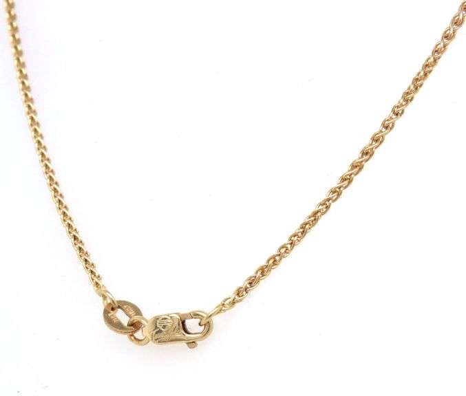 Smooth Feeling 14K YG Foxtail Necklace