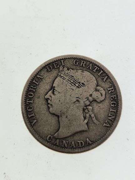 1886 Canada Silver 25 Cents