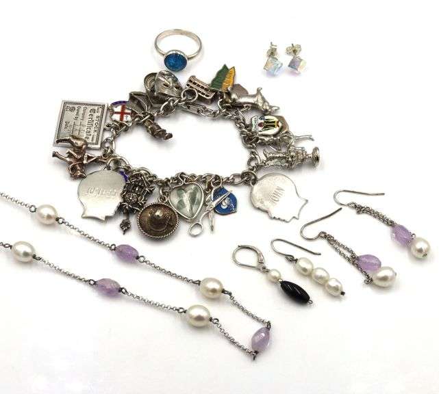 Lot of Vintage 925 sterling silver mixed jewelry