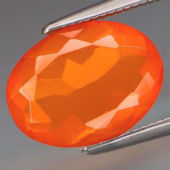 Vivid! 2.34ct top orange 11.5mm eye clean Mexican Fire Opal!