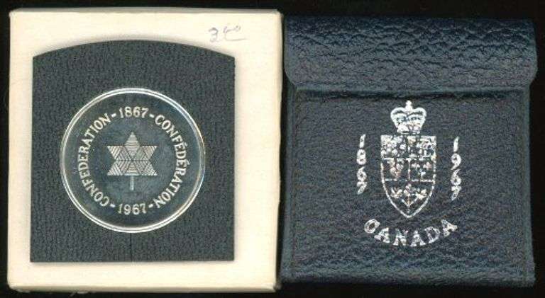 1967 Canadian Confederation Silver Medal in Original Packaging