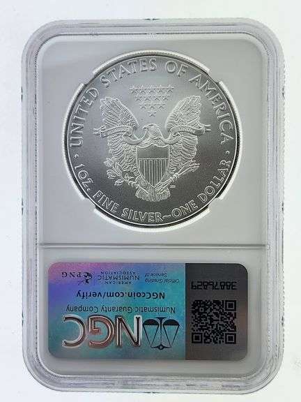 2009 American Silver Eagle, NGC MS69 "Red Book Label"