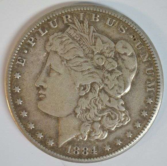 Sharp scarce 1884-CC Morgan Silver Dollar.