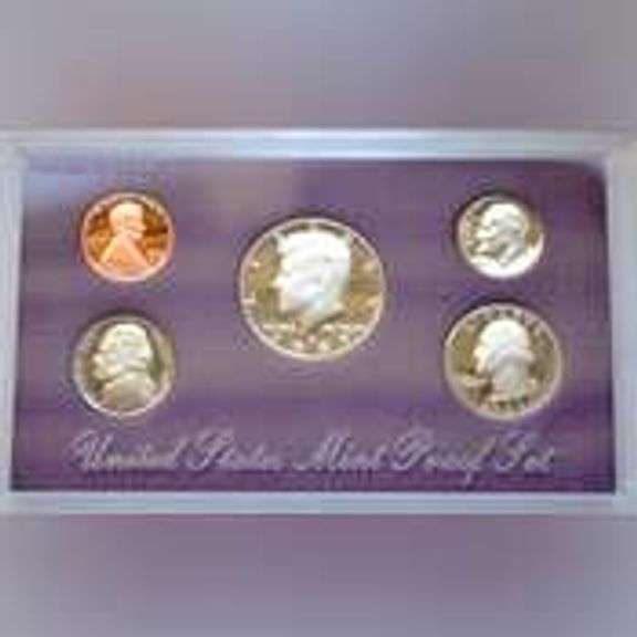 1984-1993 Complete Red Envelope US Proof Sets.