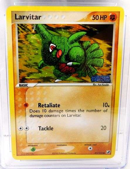 Pokémon 2005 Carvitar Reverse Holo Card, 8.5 NM