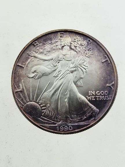 1990 American Silver Eagle, Toned