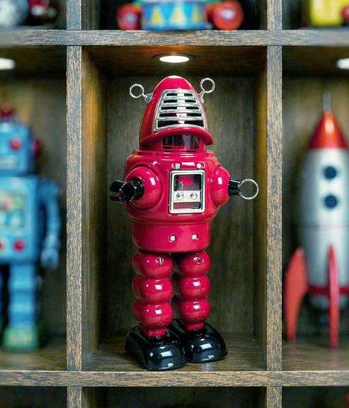 Sparking Planet Robot Wind-Up Tin Collector Series
