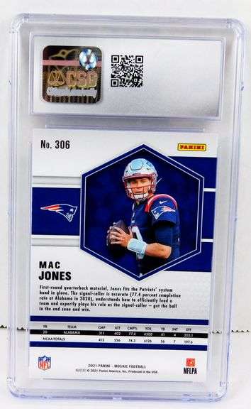 Mac Jones 2021 Football Card, 10 Gem Mint