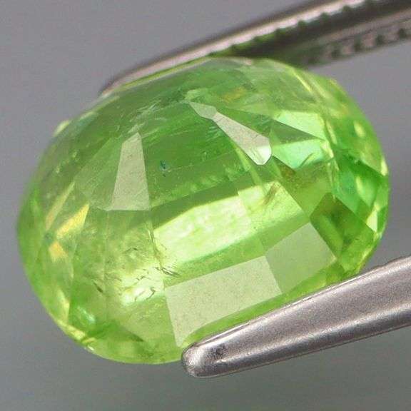 It's a rare 3.70ct Malaya Garnet! And it's GREEN!