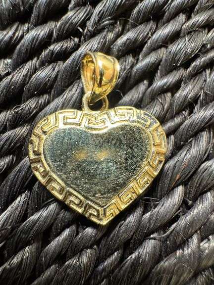 10k Yellow Gold Heart Pendant
