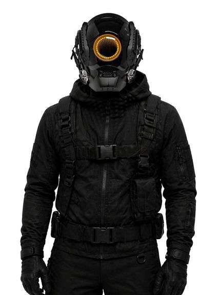 Infinity Helmet Techwear with Lights