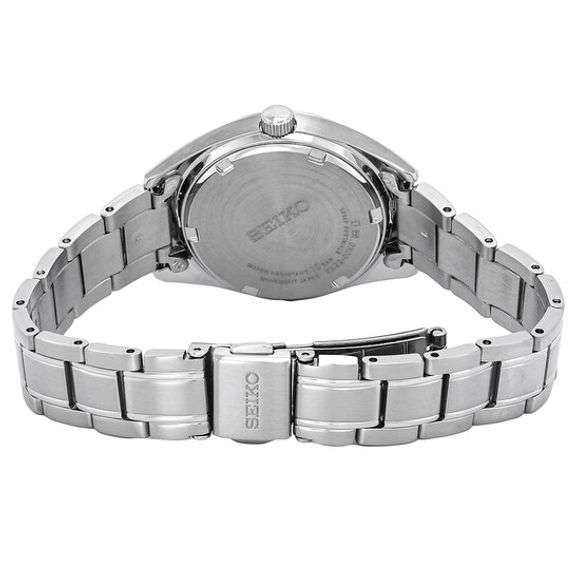 Seiko Women’s Green Dial Stainless Steel Quartz Watch 30mm Silver-Tone Bracelet