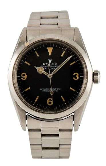 Rolex Explorer 1016, 36MM, Black Gilt Dial, Stainless Steel Men’s Watch