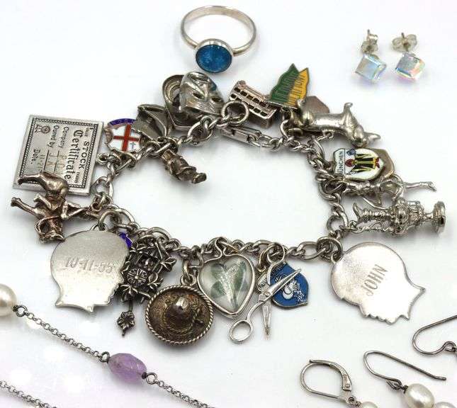 Lot of Vintage 925 sterling silver mixed jewelry