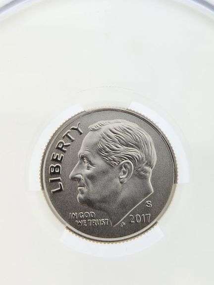 2017-S Enhanced UNC Dime, CAC MS69