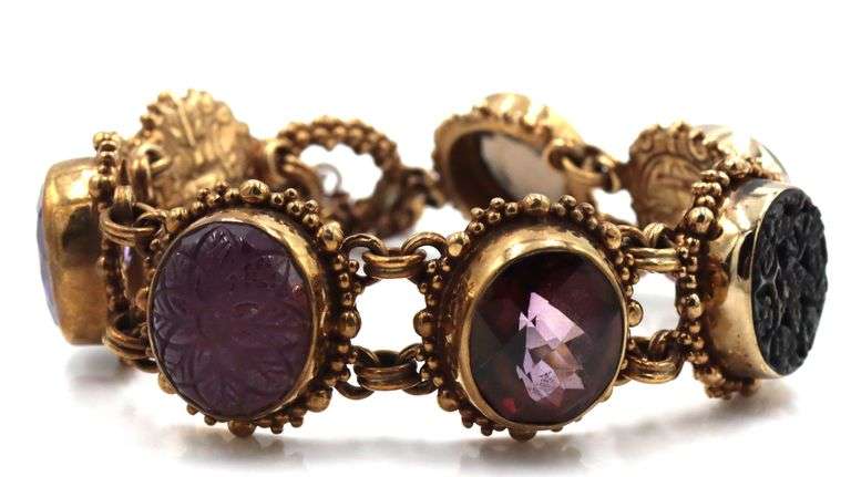 Stephen Dweck multi gemstone toggle bracelet