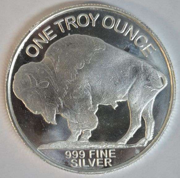 Indian Head Buffalo Design Classic Bullion 1 oz .999 Fine Silver Round