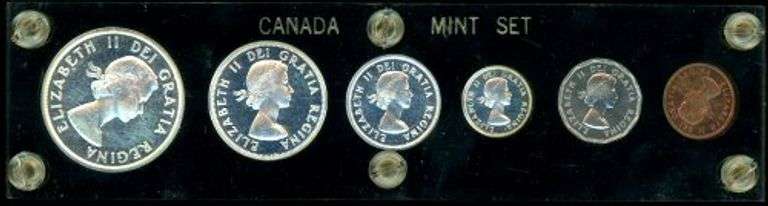 1962 Canadian Silver Mint Set in Capital Plastics Holder