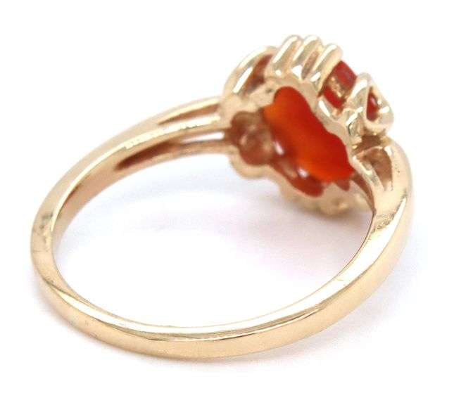10kt Yellow gold Cameo ring