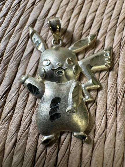 10k Yellow Gold Pikachu Pendant