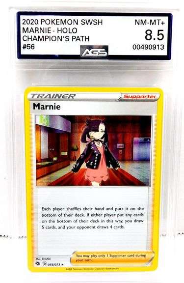 Pokémon 2020 Marnie Holo Trade Card, 8.5