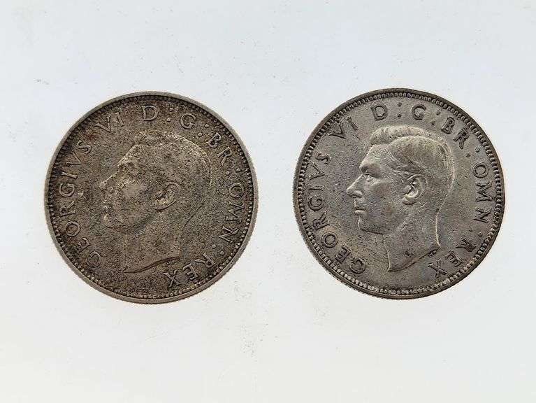 1940 & 1941 Great Britain 2 Shillings, Silver
