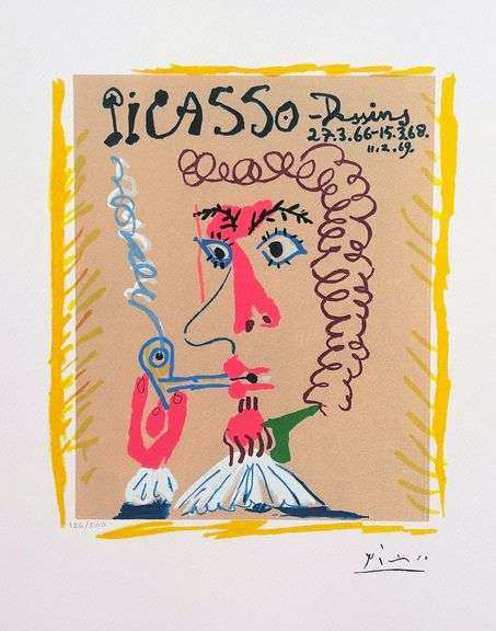 Pablo Picasso Limited Edition, Dessins Pipe Smoker